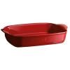 Plat de cuisson four 42 x 27 cm, rouge bordeaux, Emile Henry