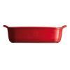 Plat de cuisson four 36 x 23 cm, rouge bordeaux, Emile Henry