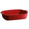 Plat de cuisson four 36 x 23 cm, rouge bordeaux, Emile Henry