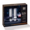 Set de moulins à sel et poivre électrique ELIS SENSE DUO , set de 2 pièces, avec support, Peugeot