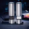 Set de moulins à sel et poivre électrique ELIS SENSE DUO , set de 2 pièces, avec support, Peugeot