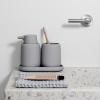 Verre porte brosse à dent SONO, Gris clair, Blomus
