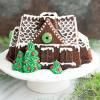 Moule à gâteau bundt GINGERBREAD HOUSE, argent, Nordic Ware