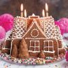 Moule à gâteau bundt GINGERBREAD HOUSE, argent, Nordic Ware