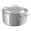 Faitout 28 cm, avec couvercle, inox, Mauviel