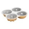 Moule à gâteau QUARTET BUNDT, doré, Nordic Ware