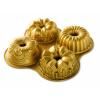 Moule à gâteau QUARTET BUNDT, doré, Nordic Ware