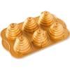 Moule à gâteau BEEHIVE, pour 6 minicakes, or Nordic Ware