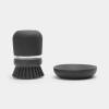 Egouttoir à vaisselle, brosse à vaisselle et rangement d'évier en set, gris foncé, Brabantia