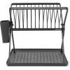 Egouttoir à vaisselle, pliable, gris, Brabantia
