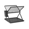 Egouttoir à vaisselle, pliable, gris, Brabantia
