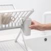 Egouttoir à vaisselle, pliable, gris clair, Brabantia
