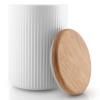 Bocal de rangement LEGIO NOVA 1 l, porcelaine, couvercle chêne, Eva Solo