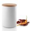 Bocal de rangement LEGIO NOVA 1 l, porcelaine, couvercle chêne, Eva Solo