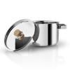 Marmite NORDIC KITCHEN 3 l, 18 cm, couvercle avec manche en bois, inox, Eva Solo