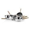 Marmite NORDIC KITCHEN 3 l, 18 cm, couvercle avec manche en bois, inox, Eva Solo