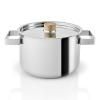 Marmite NORDIC KITCHEN 3 l, 18 cm, couvercle avec manche en bois, inox, Eva Solo