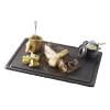 Assiette à steak BASALT 33 x 24 cm, effet ardoise, céramique, REVOL