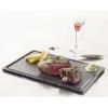 Assiette à steak BASALT 33 x 24 cm, effet ardoise, céramique, REVOL