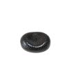 Galet repose-couteaux FINE DOTS, glaçure noire, porcelaine, MIJ