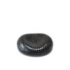Galet repose-couteaux FINE DOTS, glaçure noire, porcelaine, MIJ