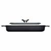 Poêle à griller IRON IND 24 cm, avec couvercle, grise, WOLL