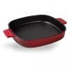 Poêle à griller IND 24 cm rouge, avec couvercle, fer, Woll