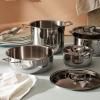 Batterie de cuisine POTS & PANS, 9 pièces, acier inoxydable, Alessi