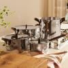 Batterie de cuisine EDO, 7 pièces, acier inoxydable, Alessi