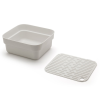 Bac à vaisselle, avec égouttoir, gris clair, Brabantia