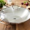 Wok KUMNING 36 cm, avec couvercle en verre, Fissler