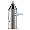 Cafetière italienne LA CONICA, 150 ml, manche bleu, Alessi