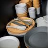 Assiette creuse en plastique CONNECT, set de 4 pc, 24 cm, sable naturel du désert, Koziol