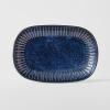 Plat de service RIDGED INDIGO 19 x 13 cm, MIJ