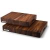 Planche à découper LOG 48 x 36 x 6 cm, brun, bois d'acacia, Continenta