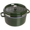 Faitout COCOTTE 26 cm, avec étuve, basilic, fonte, Staub