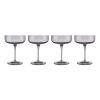 Coupe à champagne FUUM, set de 4 pc club, verre brun, Blomus