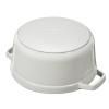 Plat cocotte COCOTTE 28 cm, rond, truffe blanche, fonte, Staub