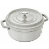 Plat cocotte COCOTTE 28 cm, rond, truffe blanche, fonte, Staub