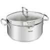 Faitout DUETTO+ G7194655 24 cm, 5 l, avec Couvercle de marmite, Tefal