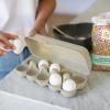 Boîte de rangement pour œufs EGGS TO GO 28 cm, pour 10 œufs, soleil du désert, Koziol