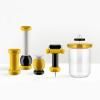 Bocal de rangement 100 COLLECTION, 1 l, jaune, verre, Alessi