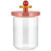Bocal de rangement 100 COLLECTION, 1 l, rose, verre, Alessi