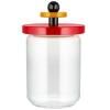 Bocal de rangement 100 COLLECTION, 1 l, rouge, verre, Alessi