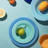Assiette RHOMBE 21 cm, aqua, Lyngby