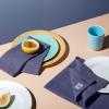 Assiette RHOMBE 21 cm, aqua, Lyngby