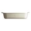 Plat de cuisson four 29 x 19 cm, crème, argile, Emile Henry