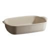 Plat de cuisson four 29 x 19 cm, crème, argile, Emile Henry