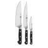 Ensemble de couteaux PRO, avec couteau à larder, set de 3 pc, ZWILLING