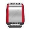 Grille-pain 5KMT221EER, 2 tranches, rouge royal, KitchenAid